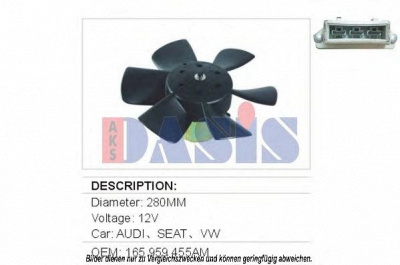 AKS DASIS 048150n -  Вентилятор, охлаждение двигателя